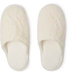 Soho Home - Harrison Cable-Knit Wool-Blend Slippers - Neutrals