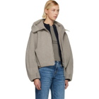 Canada Goose Taupe Chilliwack Wool Bomber Jacket