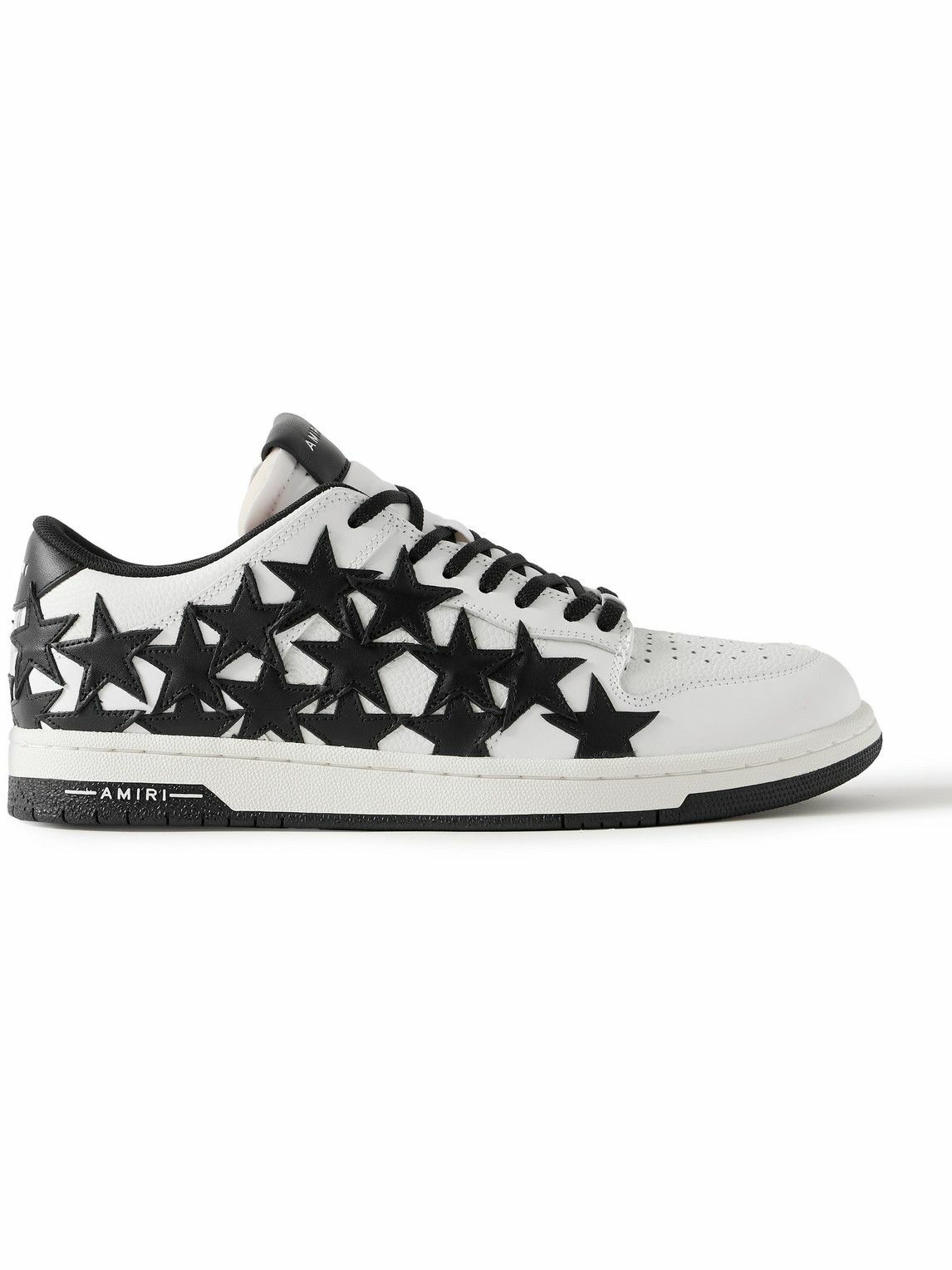 【AMIRI】Stars Low レザー スニーカー アップリケ付き 