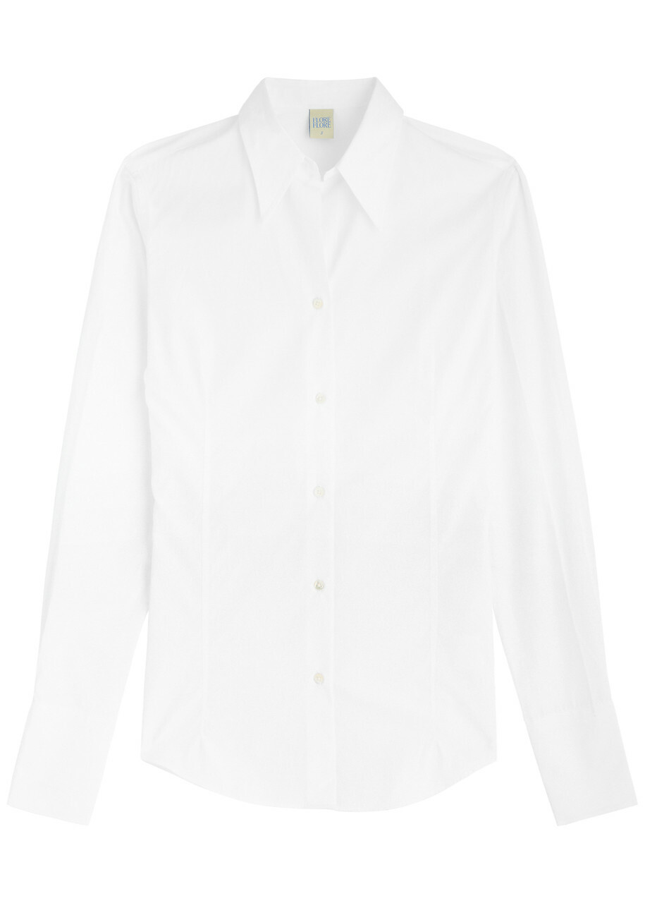Flore Flore Giulia Cotton Shirt White FLORE FLORE