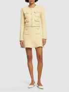 SELF-PORTRAIT - Textured Knit Mini Skirt