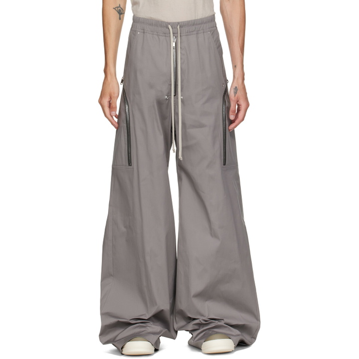 Photo: Rick Owens Gray Tower Heizer Belas Cargo Pants