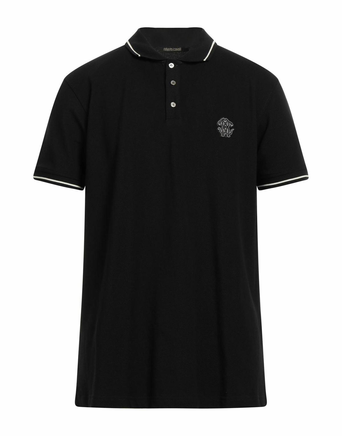 Roberto Cavalli Mens Polo shirt in Black