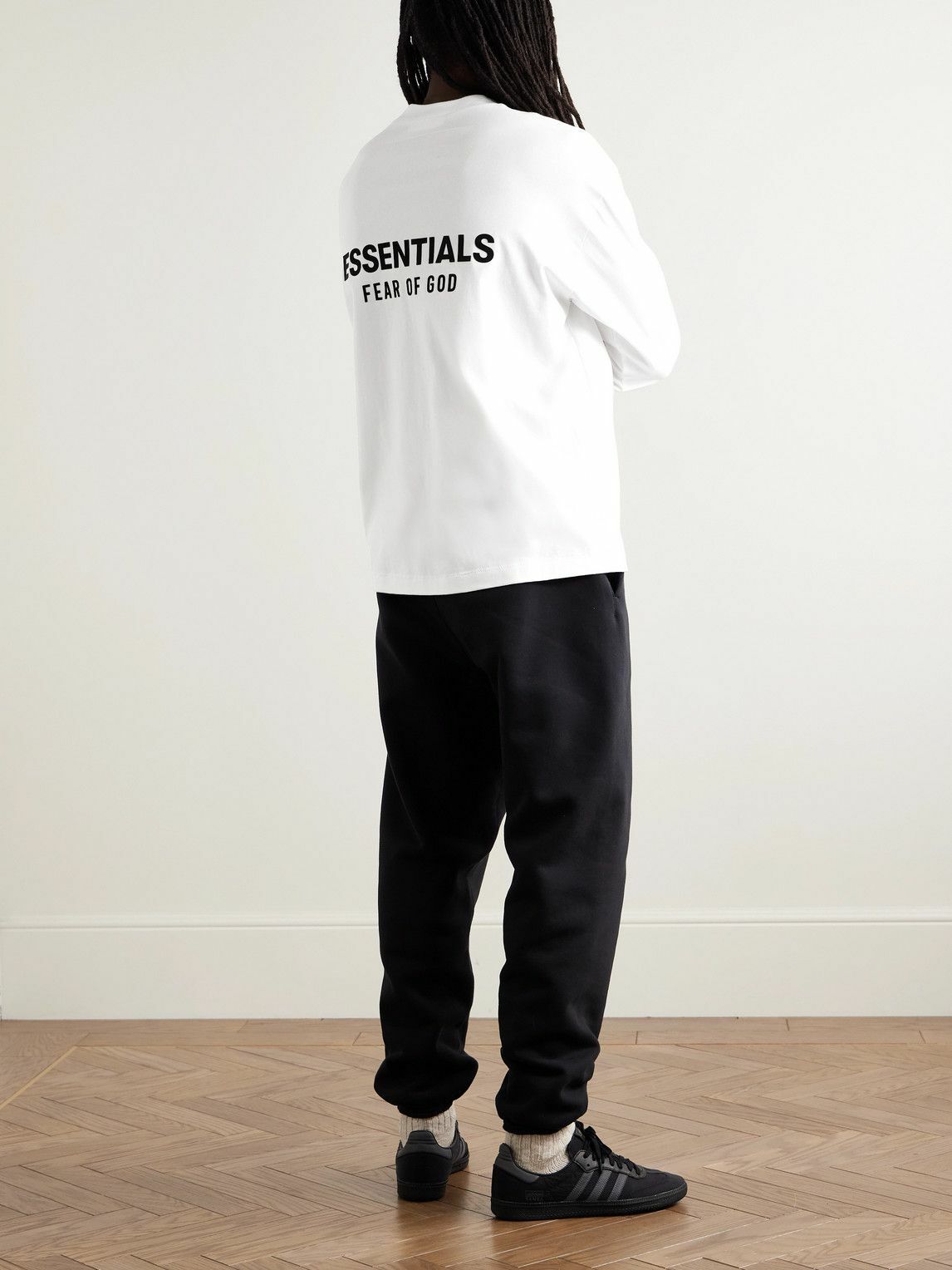 FEAR OF GOD ESSENTIALS - Logo-Appliquéd Cotton-Jersey T-Shirt - White