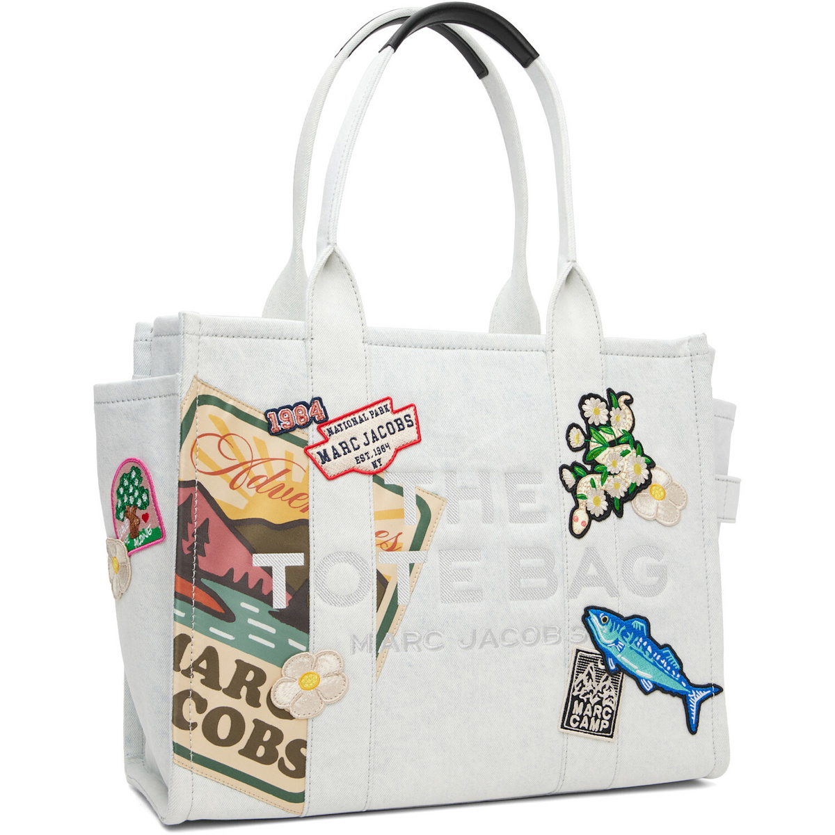 Marc Jacobs Blue 'The Camp Patchwork Denim Large' Tote