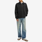 Auralee Men's Selvedge Faded Straight Leg Jeans in Faded Indigo