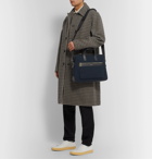 Paul Smith - Leather-Trimmed Canvas Briefcase - Blue