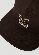 Embroidered Logo Baseball Cap in Brown