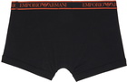 Emporio Armani Three-Pack Black Boxers