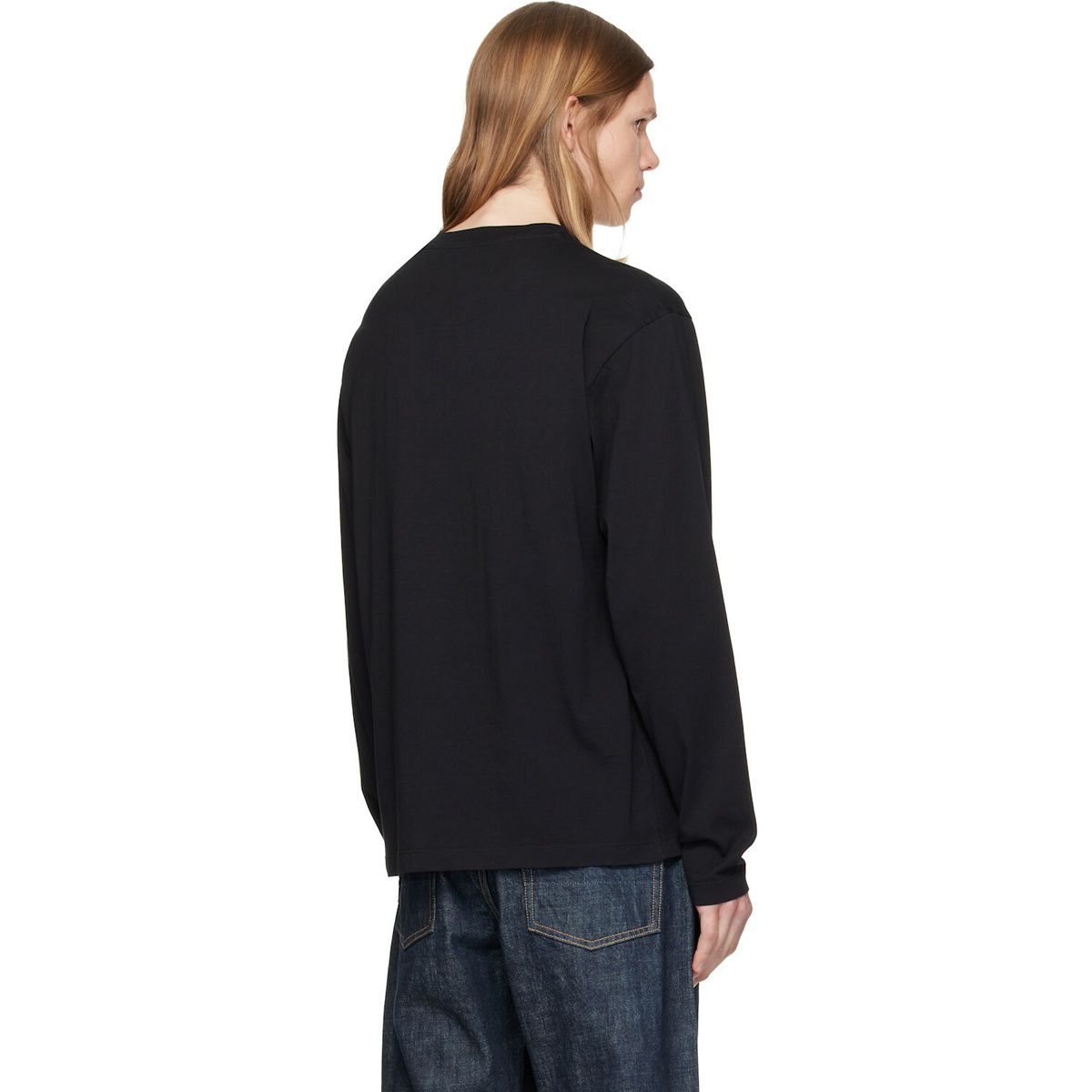 Jil Sander Three-Pack Black Long-Sleeved T-shirts Jil Sander