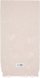 MM6 Maison Margiela Gray & Pink Amended Optical Ribs Scarf