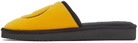 drew house SSENSE Exclusive Yellow & Black Painted Mascot Slippers