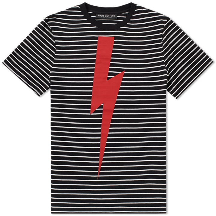 Photo: Neil Barrett Stripe Large Thunderbolt Tee