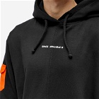 Space Available Men's Upcycled Pocket Hoodie in Black