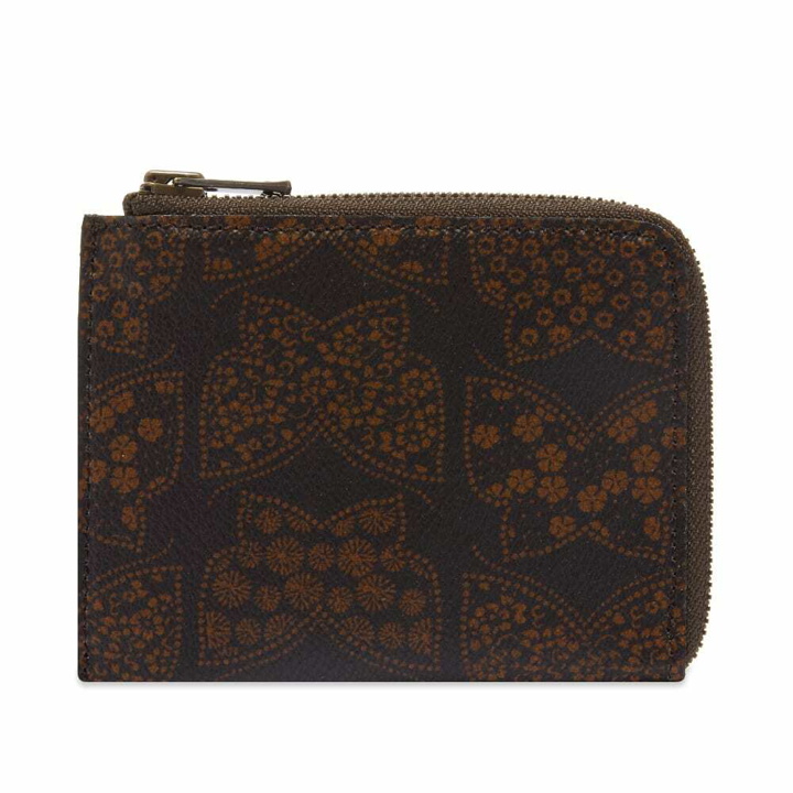 Photo: Needles Men's Papillion Butterfly PVC Small Wallet in Brown