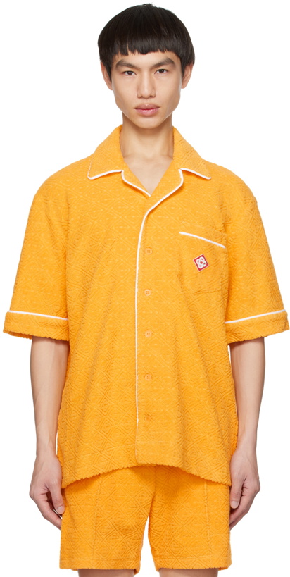 Photo: Casablanca Orange Jacquard Shirt