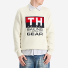 Tommy Jeans Men's Gi Sailing Crewneck Knit Sweater in White
