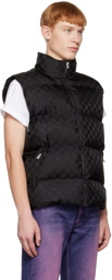 MISBHV Black Monogram Puffer Vest