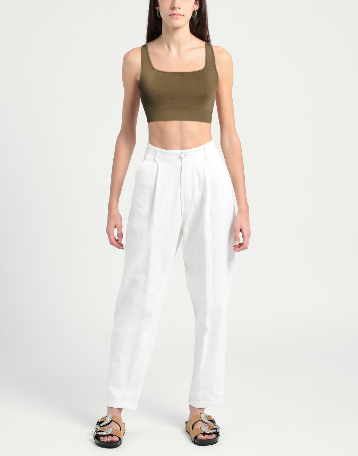 Pangaia Womens Top Khaki