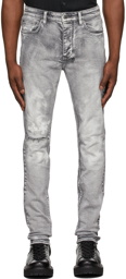 Ksubi Grey Eratik Trashed Chitch Jeans