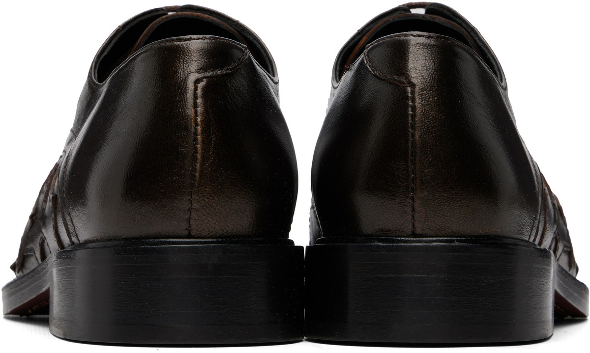 Stefan Cooke Brown Star Square Toe Derbys
