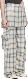 Collina Strada Off White Lawn Skirt Cargo Pants