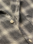 Remi Relief - Checked Cotton-Flannel Shirt - Gray