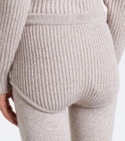 Magda Butrym Ribbed-knit wool shorts