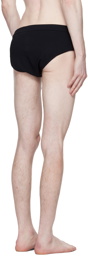 Rick Owens Black Penta Swim Briefs