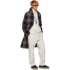 Acne Studios Grey Wool Check Coat