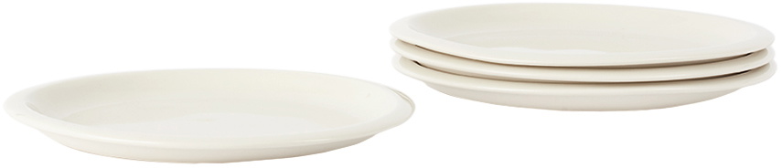 Jars Céramistes White Cantine Small Plate Set, 4 pcs