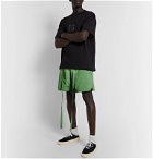Fear of God - Wide-Leg Belted Iridescent Nylon Shorts - Green