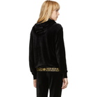 Versace Underwear Black Velvet Empire Medusa Hoodie