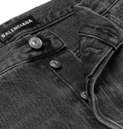 Balenciaga - Distressed Denim Jeans - Men - Gray