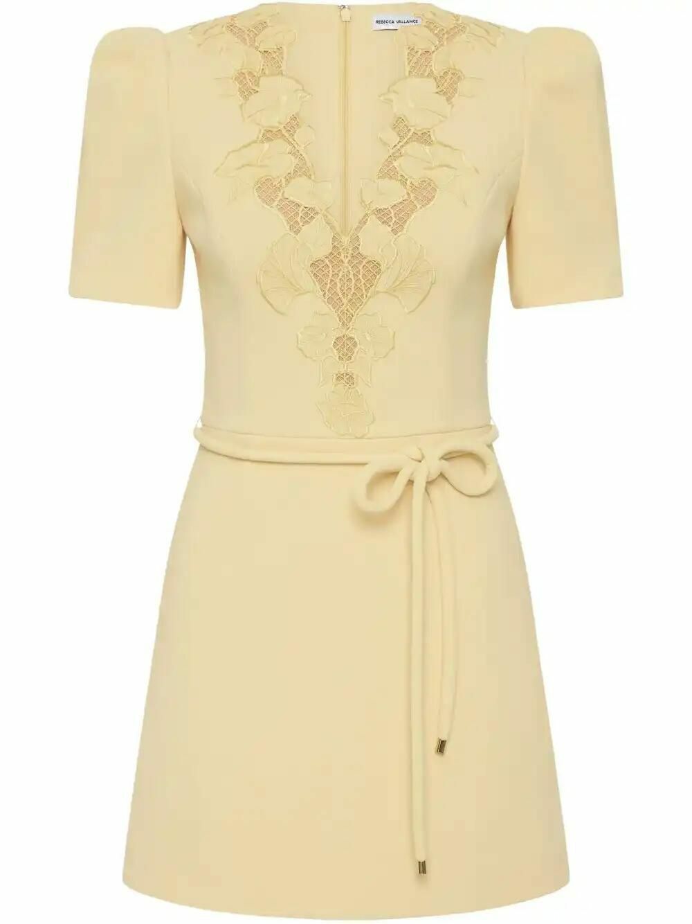 REBECCA VALLANCE 関税込 Bridal Madeline minidress Bridal Madeline minidress in white - Rebecca Vallance