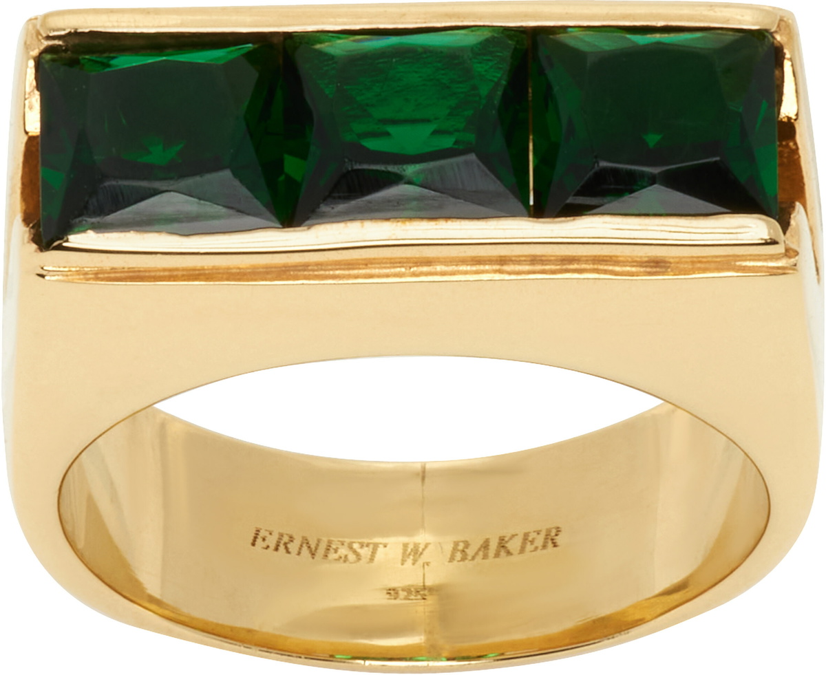 Ernest W. Baker Three Stone Ring