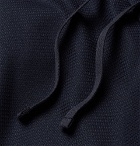 Sunspel - Ian Fleming Textured Tropical Wool Drawstring Trousers - Men - Navy