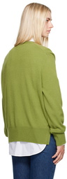 TOTEME Green Crewneck Sweater