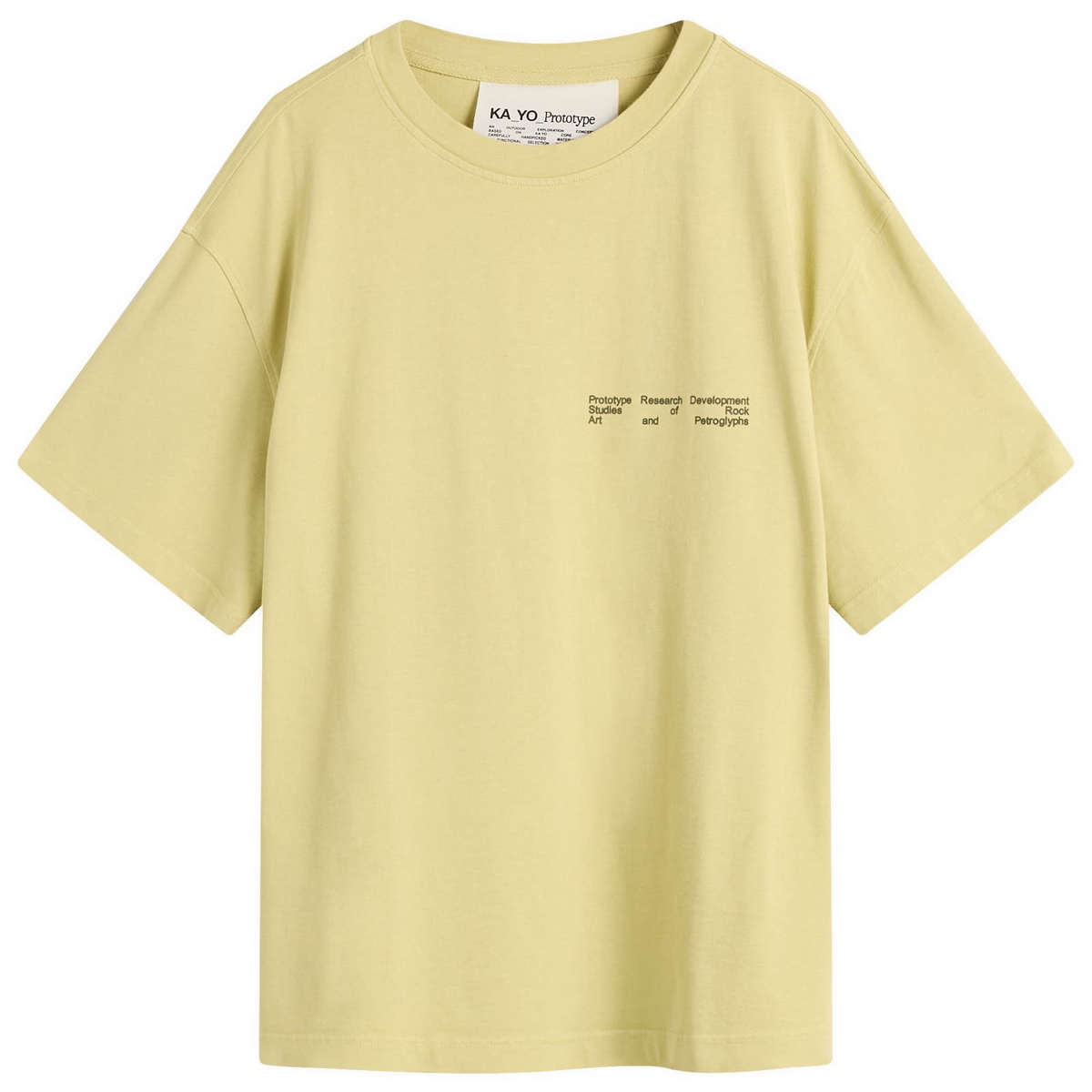 KA_YO_Prototype Men's Boxy Graphic T-Shirt in Limeade