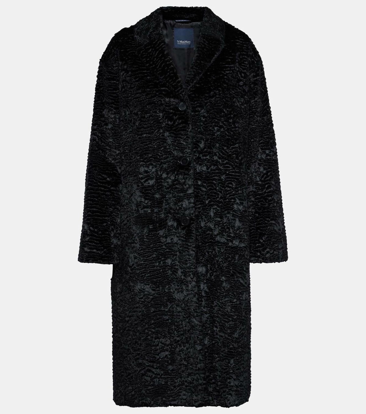 'S Max Mara Caio jacquard velvet coat