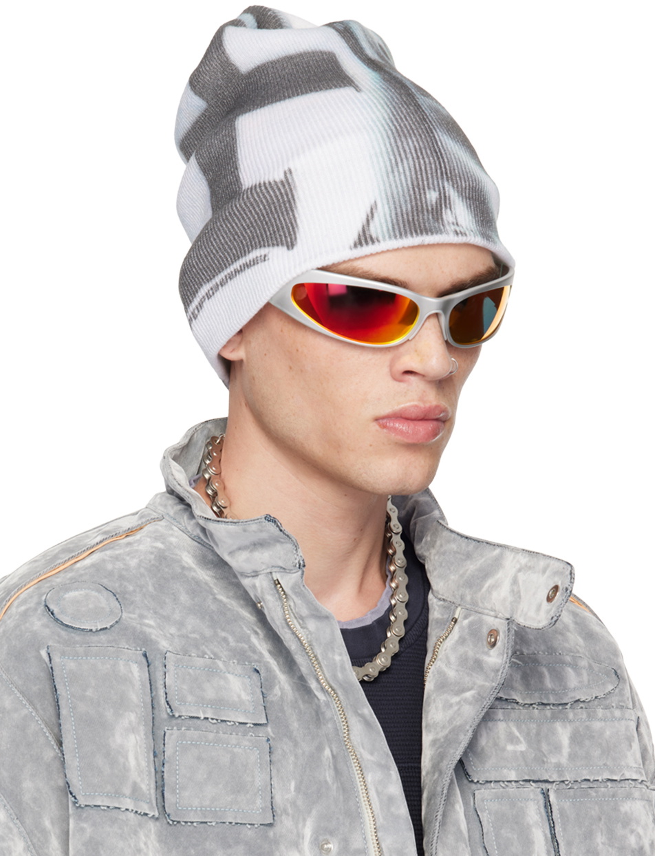 PDF White & Blue Adrian Beanie PDF