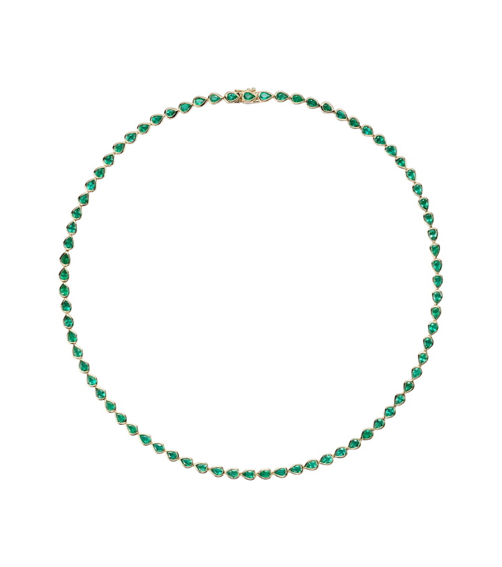 Photo: Anita Ko 18kt gold choker with emeralds