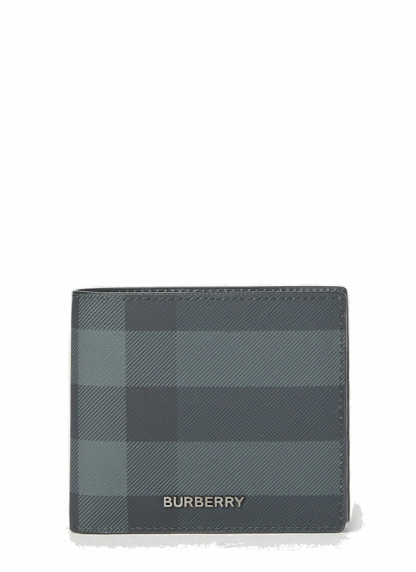 Photo: Burberry - Bifold Check Wallet in Grey