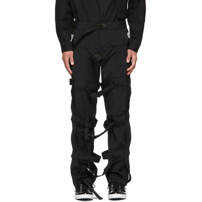 Photo: 99% IS Black Strap Trousers