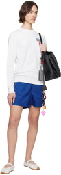 Sporty & Rich Navy Bold Health Nylon Shorts