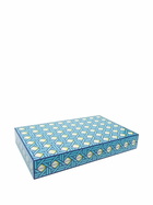 Jonathan Adler Basketweave Backgammon Set