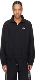 Marine Serre Black Recycled Nylon Track Jacket