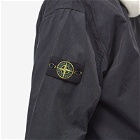 Stone Island Men's Cupro Cotton Twill Bomber Jacket in Navy