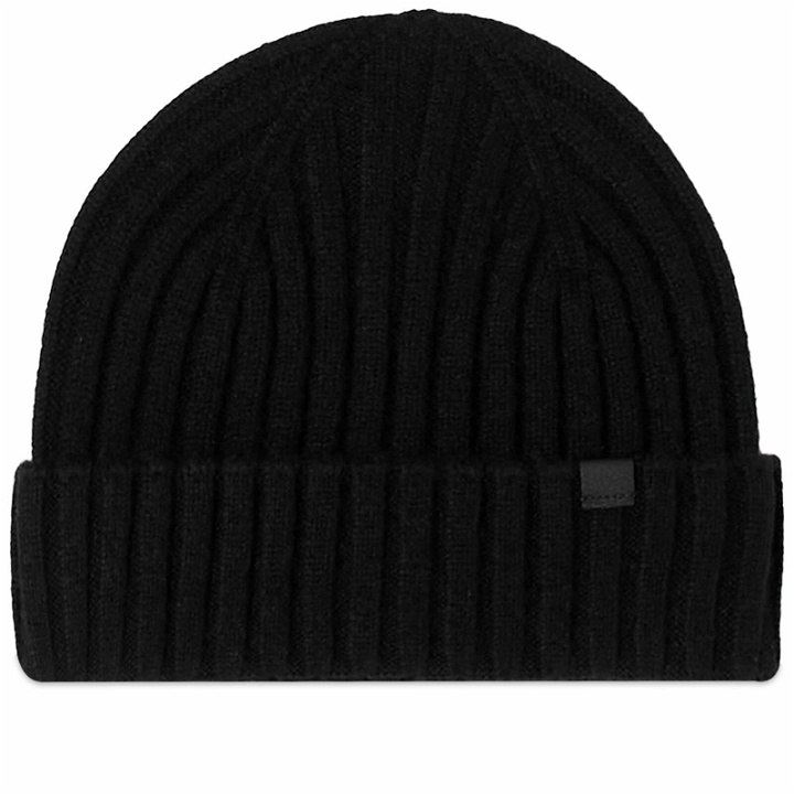 Photo: SOPHNET. Men's Cashmere Knitted Beanie in Black