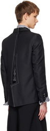 Black Comme des Garçons Black Back Cutout Blazer